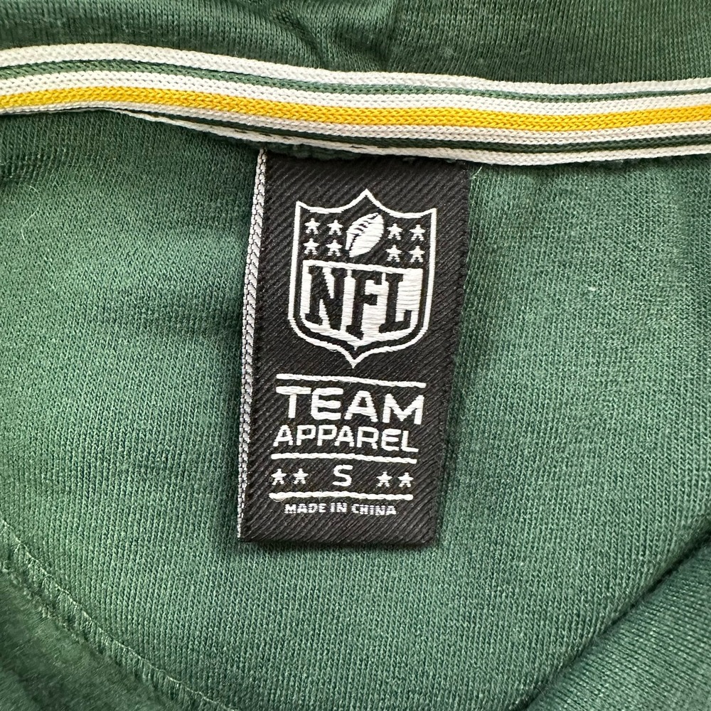 NFL Green Bay Packers Hoodie Mens S Green Embroidered Pullover Fleece Sweatshirt - Picture 8 of 9